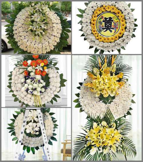 山西长治黎城县黄崖洞镇宽章村花圈速递